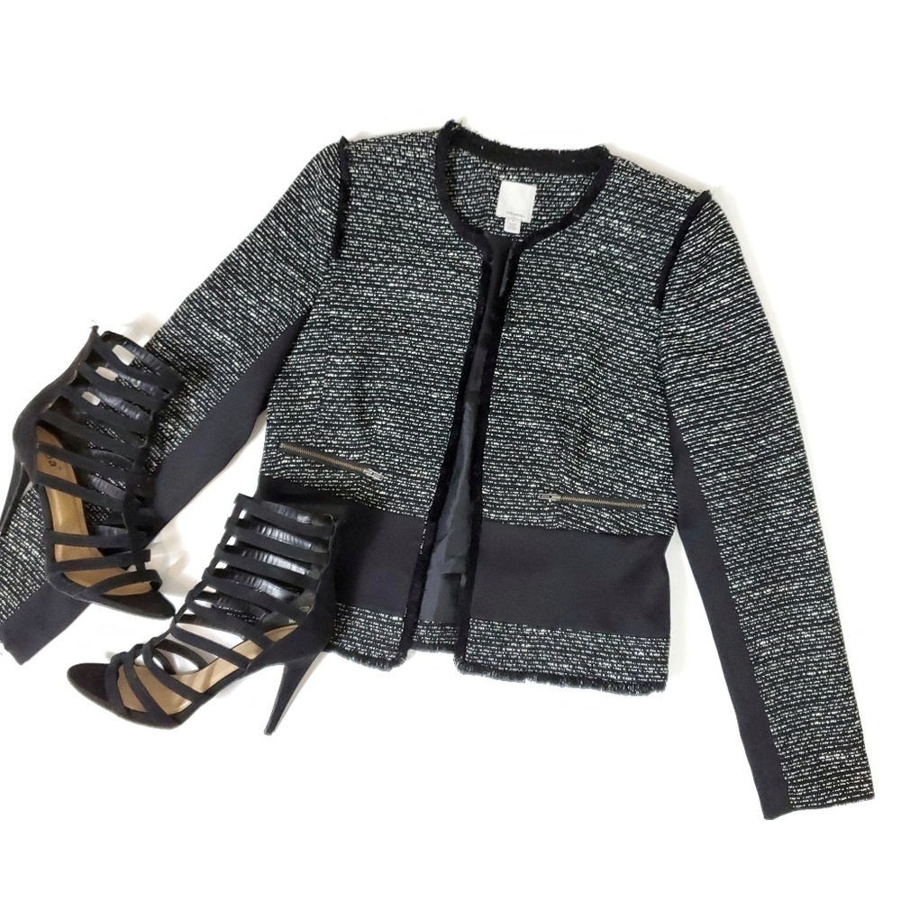 Halogen open front jacket small